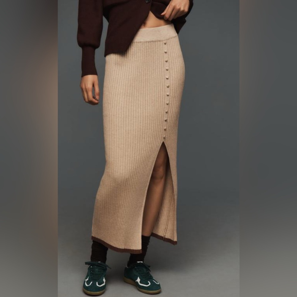 4SI3NNA Lizelle Knit Midi Skirt  NWT